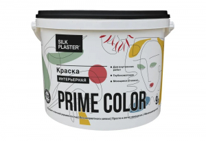 Краска PRIME COLOR интерьерная Белая БАЗА А 9л фото